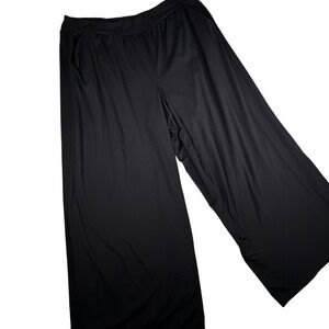 TORRID Black Wide Leg Palazzo Pants Plus Size 3 Polyester Spandex